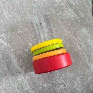 Lovevery Clear Tube With Stacking Rings